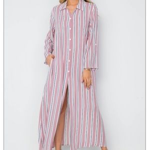 Button up maxi dress